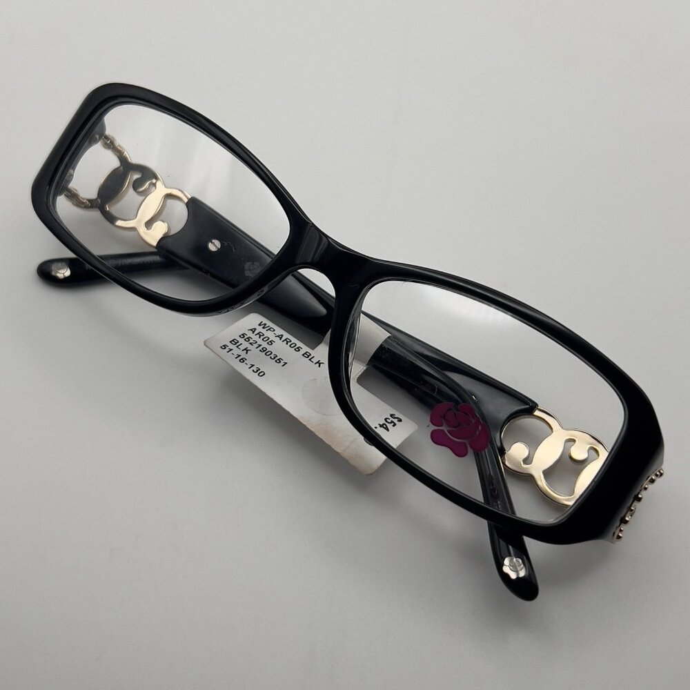 Wp-Ar05 Eyeglass Frames Rectangle Full Rim Black … - image 8